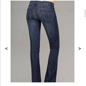 7 For All Mankind Rocker Boot Cut Jeans Dark Wash